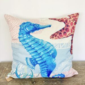 Coral Reef Creatures Throw Pillow