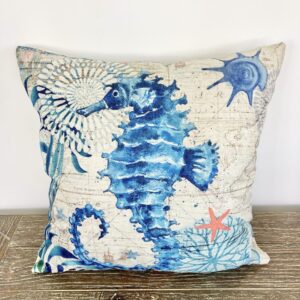 Seahorse Throw Pillow